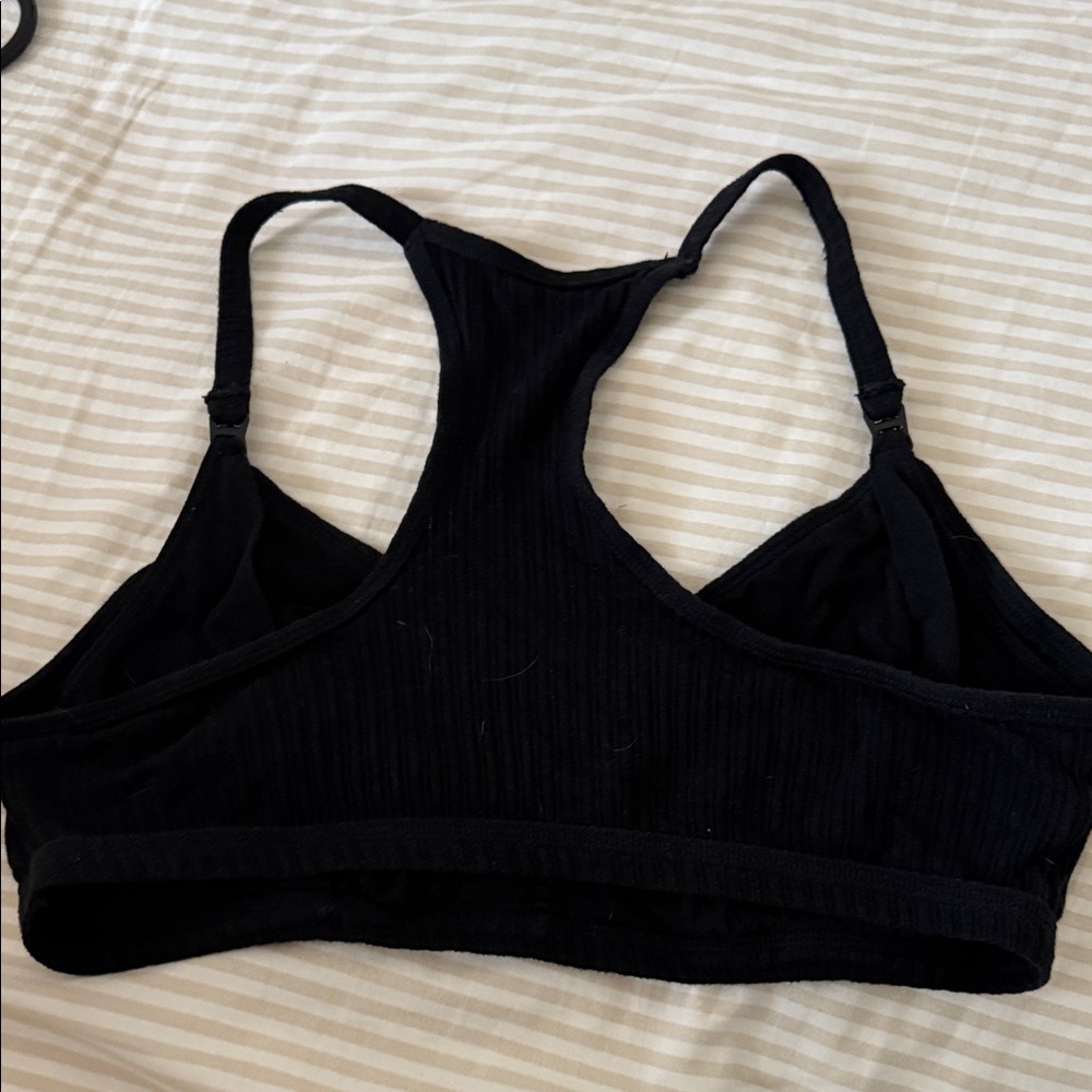 Target Black Ribbed Bralette - Picture 4 of 4